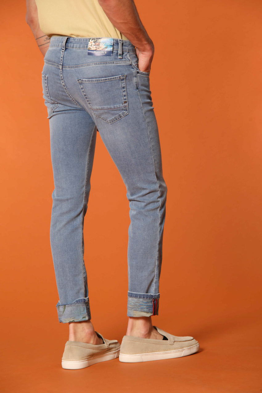 Harris 5-Taschen Herrenjeans mit Safari-Innenprint Slim Fit