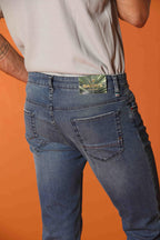 Harris 5 Taschen Herrenjeans mit Innenmuster in Tarnoptik Slim Fit