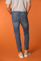 Harris 5 Taschen Herrenjeans mit Innenmuster in Tarnoptik Slim Fit