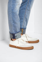 Harris Hose 5-Pocket Herren aus Denim helle Waschung Hawaii-Print slim fit