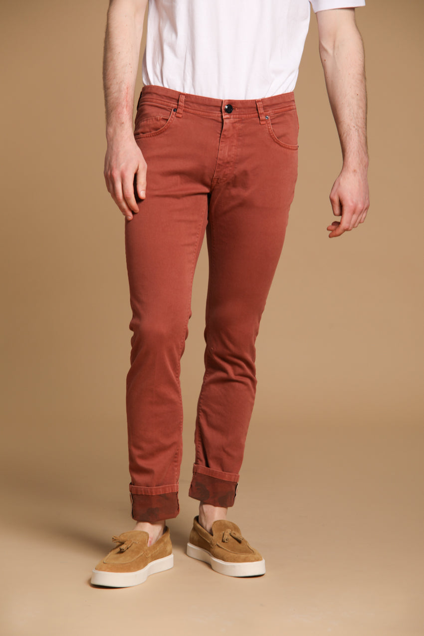 Harris 5-Taschen Herrenjeans in Gabardine mit Camouflage-Muster Slim Fit