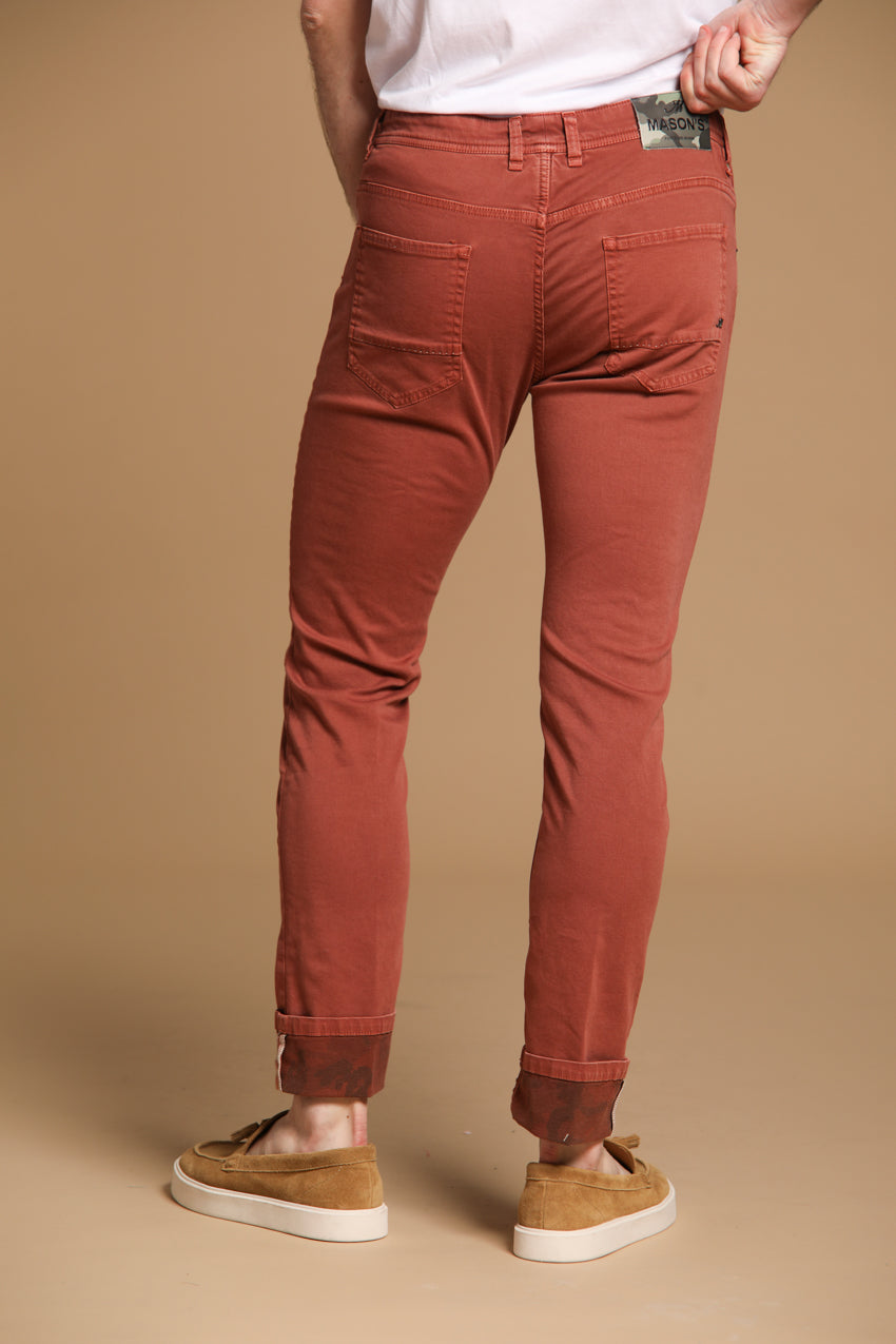 Harris 5 tasche pantalone uomo in gabardina con fantasia camouflage slim fit