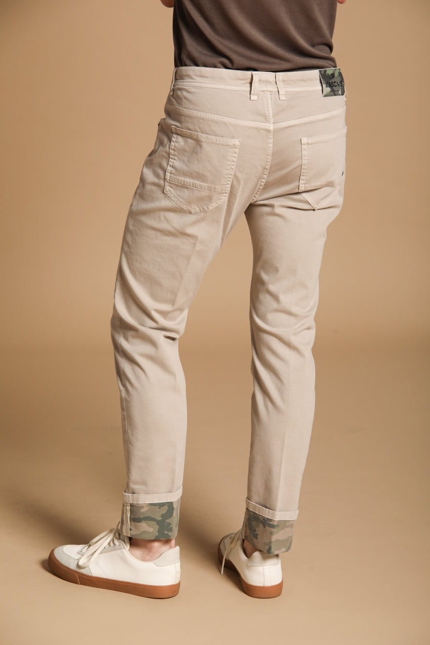 Harris 5-Taschen Herrenjeans in Gabardine mit Camouflage-Muster Slim Fit