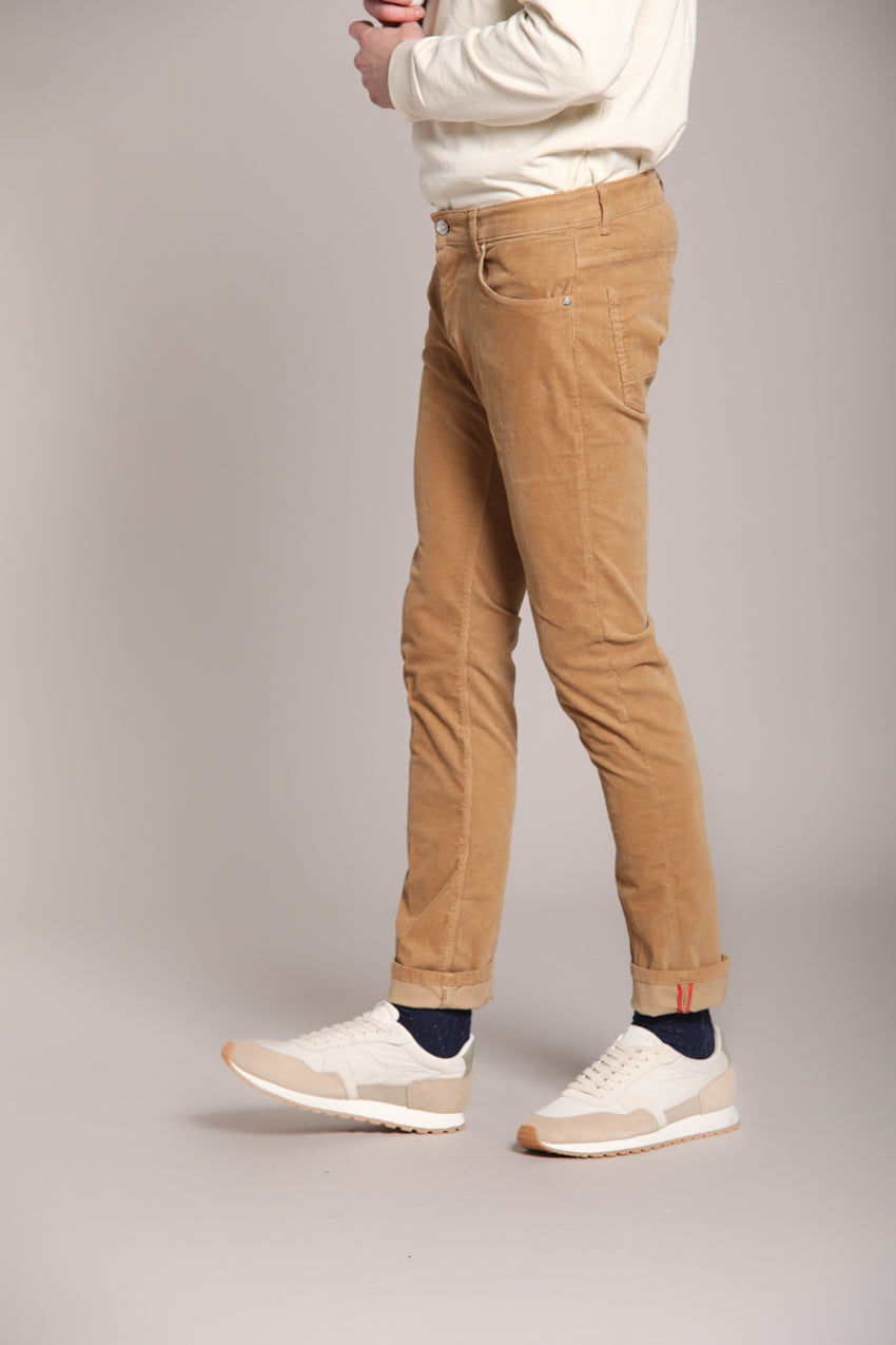 Foto 3 Harris pantalone 5 tasche uomo in velluto 1000 righe slim fit