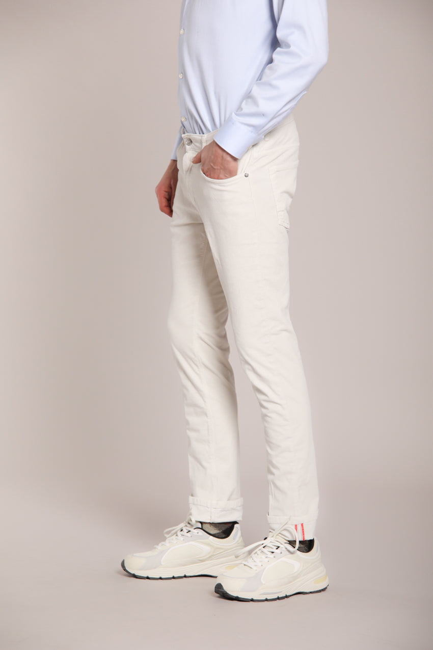 Foto 4 Harris pantalone 5 tasche uomo in velluto 1000 righe slim fit