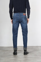 Harris Herren-5-Pocket-Hose aus Denim mit Camouflage-Muster und regular fit