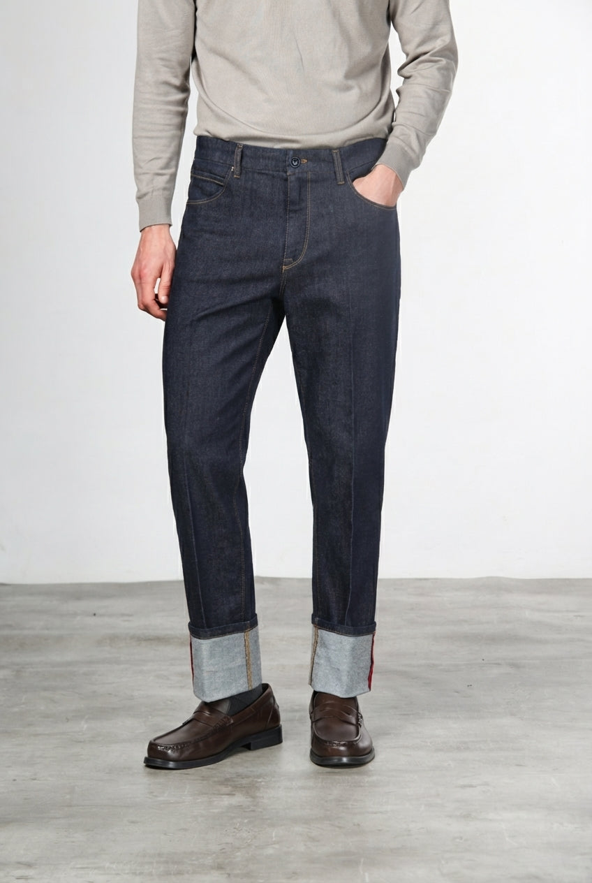 Harris 5-Pocket-Hose für Herren aus Stretch-Techno-Denim Carrot Fit