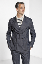 Summer Jacket blazer uomo doppiopetto in denim