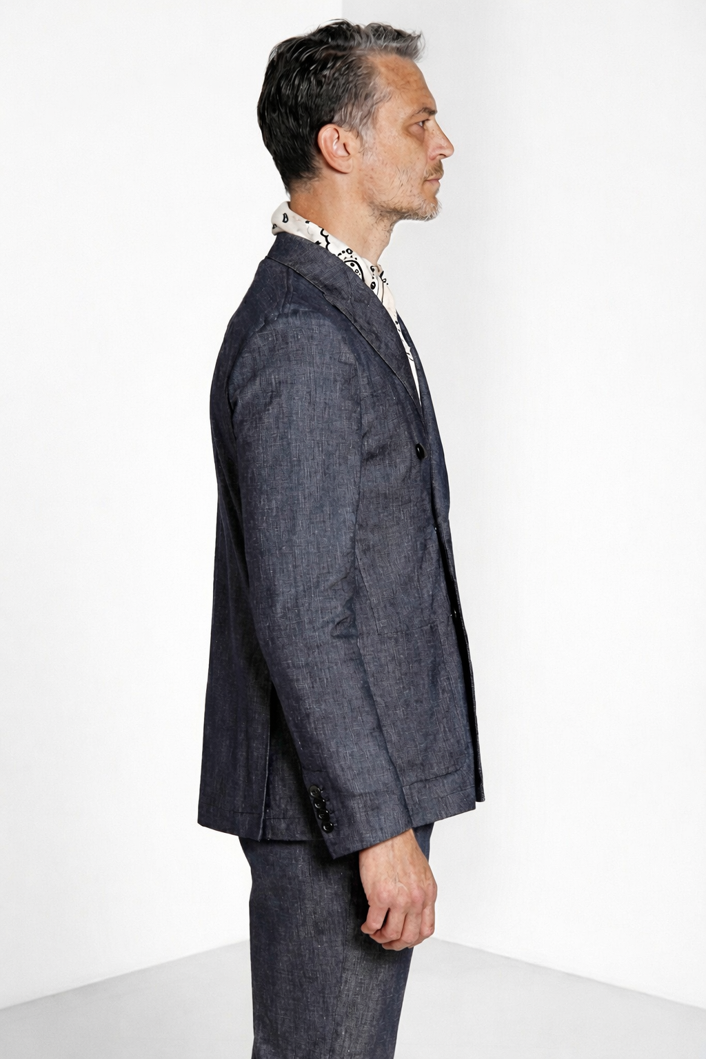 Summer Jacket blazer uomo doppiopetto in denim