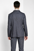 Summer Jacket blazer uomo doppiopetto in denim