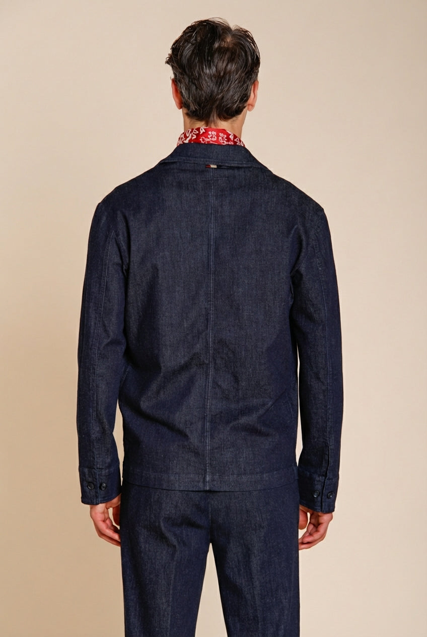 Work Jacket overshirt uomo in denim