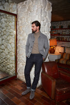 New York pantalone chino uomo in denim stretch regular fit