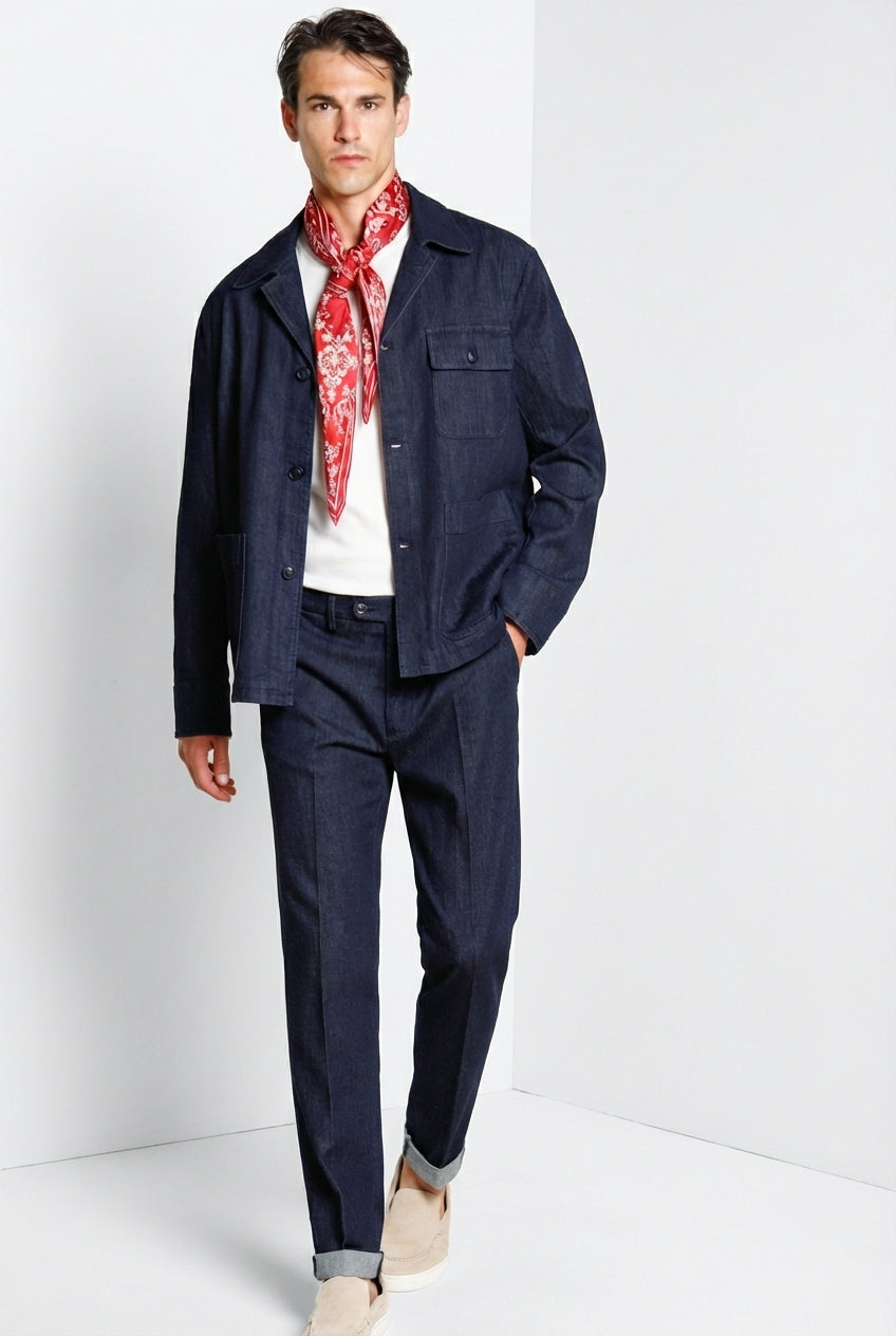 Boston Hose Chino Herren aus Denim relaxed fit