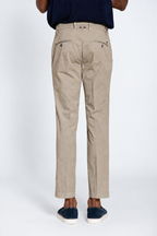 Milano pantalone chino uomo in gabardina stretch extra slim fit ①