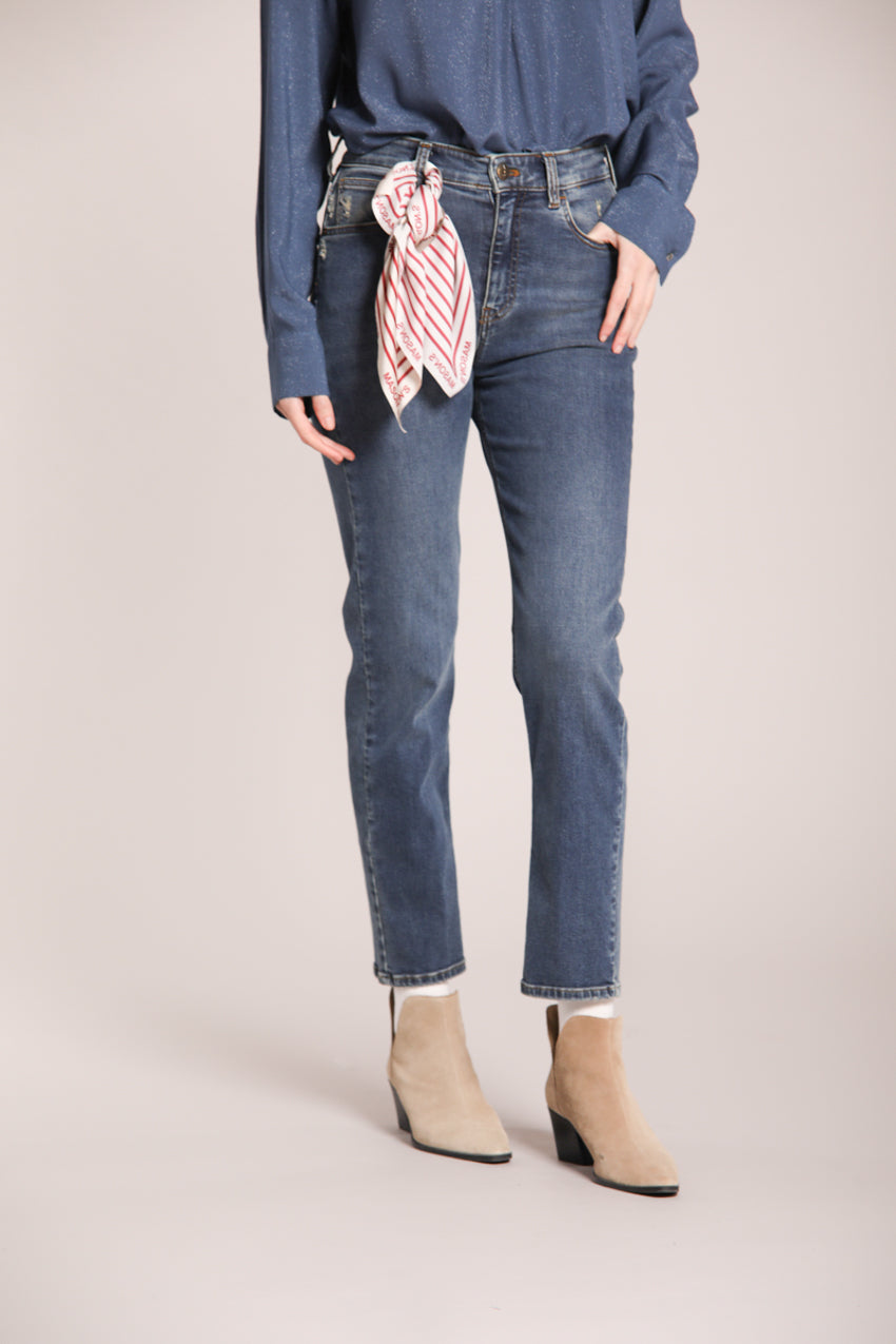 Foto 1 Agnes pantalone 5 tasche donna in denim stretch slim fit