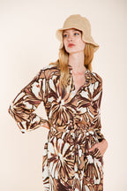 Colette Dress New Kleid Damen aus Canvas mit Blumenmuster