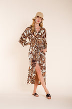 Colette Dress New Kleid Damen aus Canvas mit Blumenmuster