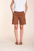 Chile Damen Cargo Bermuda aus leichtem Stretch-Twill slim fit