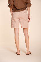 Chile bermuda cargo donna in twill leggero stretch slim fit