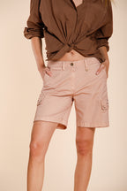 Chile bermuda cargo donna in twill leggero stretch slim fit