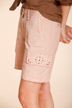 Chile bermuda cargo donna in twill leggero stretch slim fit