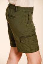 Chile Damen Cargo Bermuda aus leichtem Stretch-Twill slim fit