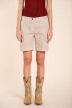 Chile bermuda cargo donna in twill leggero stretch slim fit