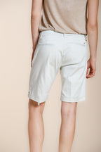 New York bermuda chino donna in raso stretch slim fit