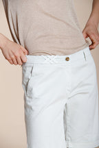 New York bermuda chino donna in raso stretch slim fit