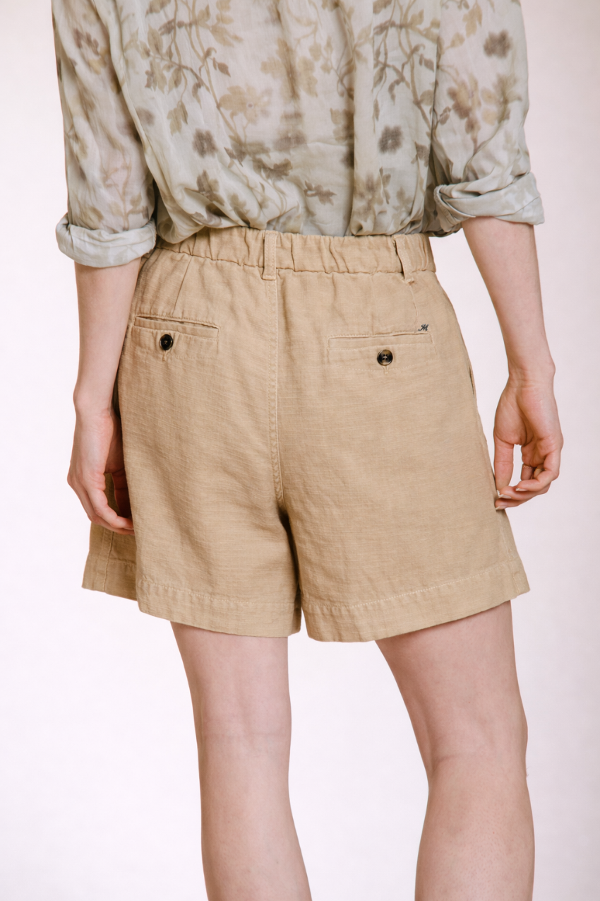 Dallas Damen Cargo Bermuda aus Flammgarn-Baumwolle relaxed fit