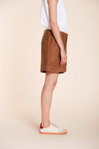 Dallas Damen Cargo Bermuda aus Flammgarn-Baumwolle relaxed fit