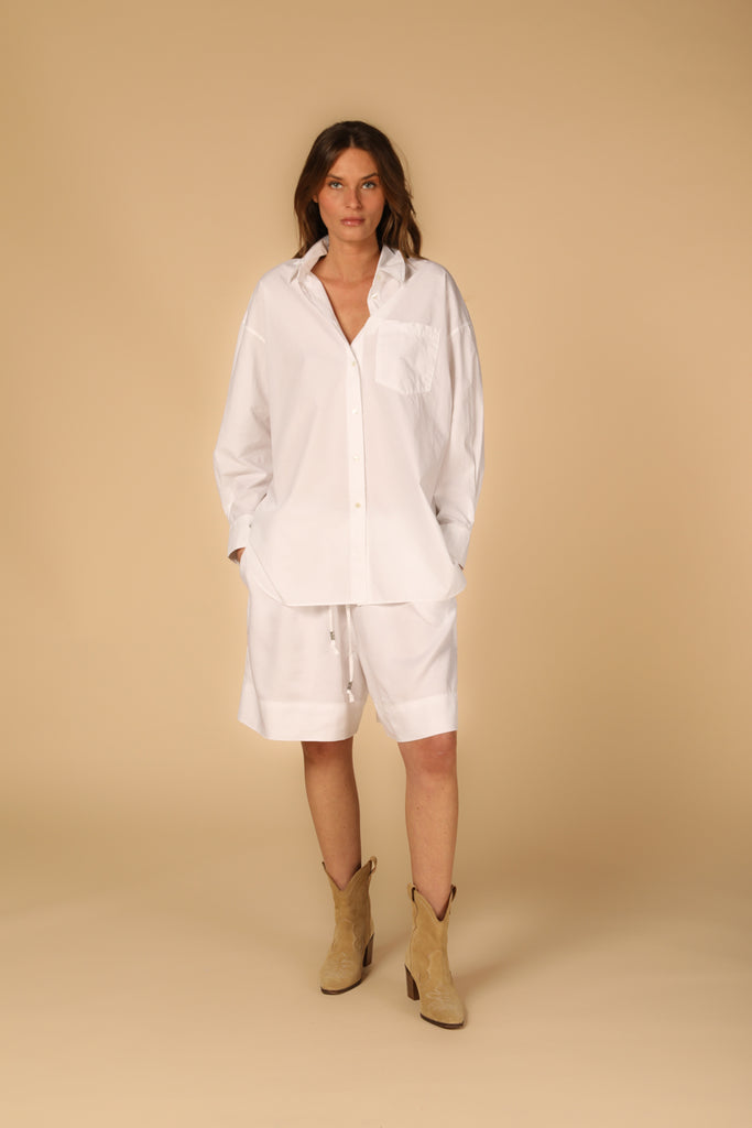 Bild 2 von Damenhemd Modell Lauren in Weiß, Oversize-Passform von Mason's