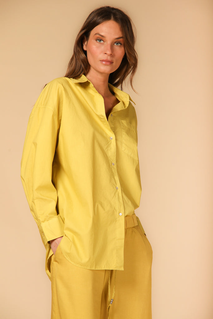 Bild 3 von Damenhemd Modell Lauren in Gelb, Oversize-Passform von Mason's