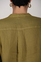 Delhi camicia donna a manica lunga in tela di lino
