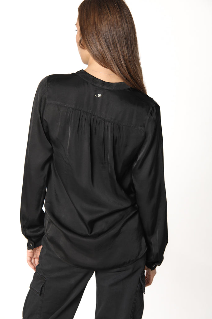 Bild 4 von Damenhemd aus Viskose schwarz Modell Margherita Shirt von Mason’s 