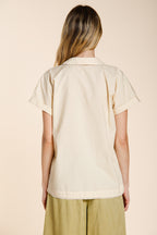 Livia Hemd Dame kurze Ärmel aus Popeline