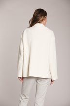 Foto 5 Gilda cappotto corto donna in jersey chicco riso