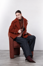 Leonie cappotto donna in lana bouclé