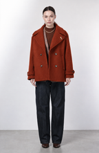 Leonie cappotto donna in lana bouclé