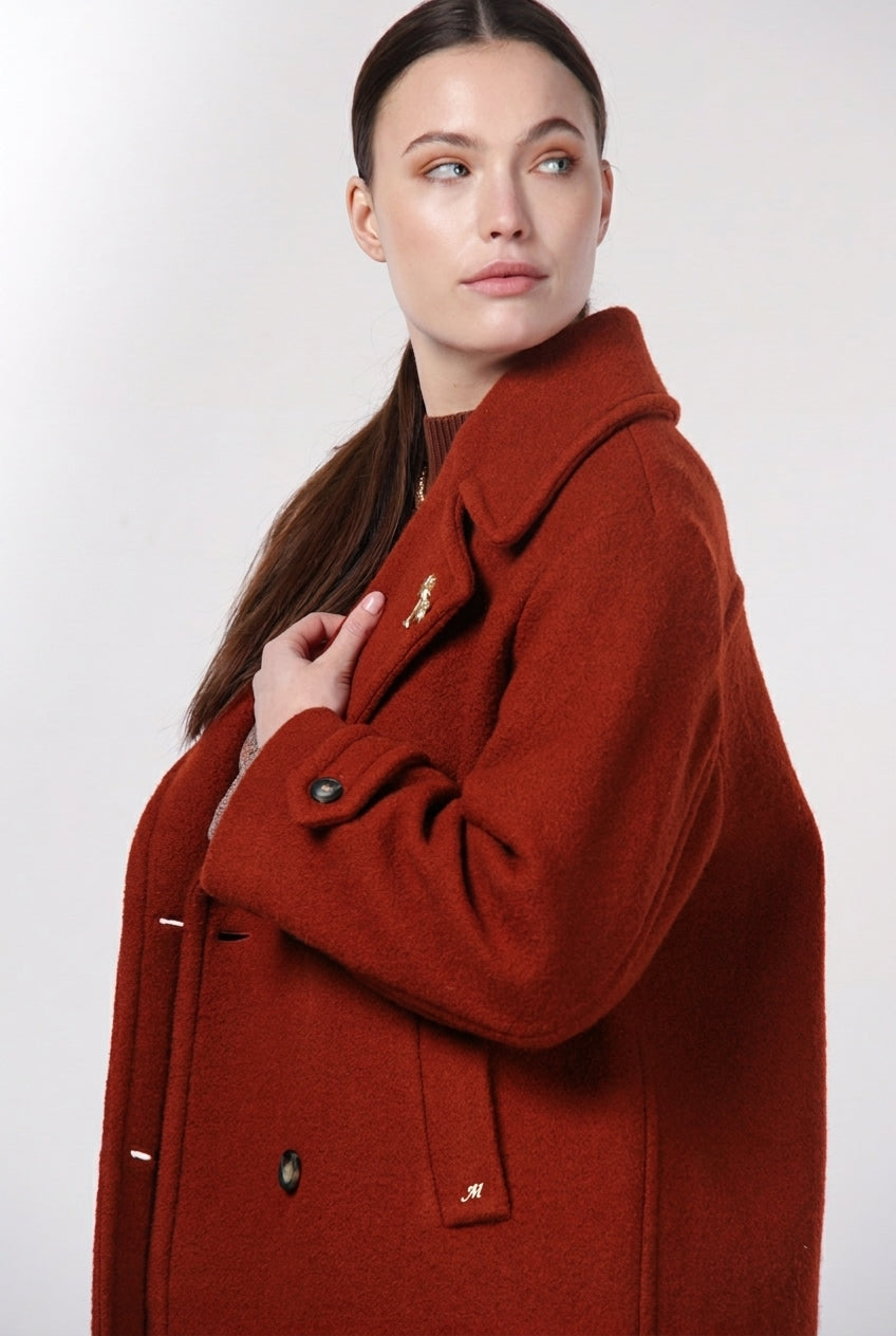 Leonie Damenmantel aus Wollbouclé