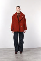 Leonie cappotto donna in lana bouclé