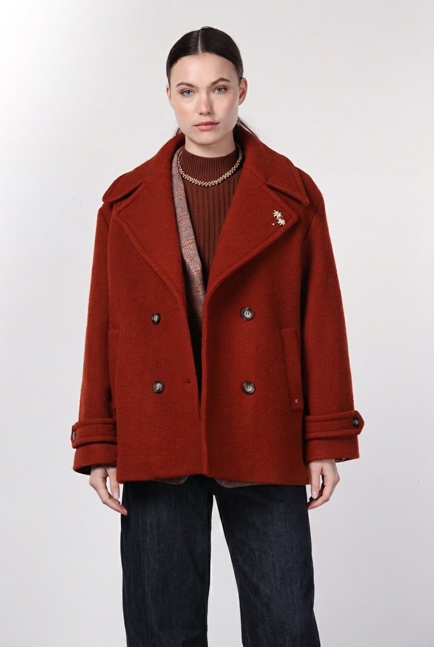 Leonie cappotto donna in lana bouclé