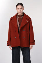 Leonie cappotto donna in lana bouclé