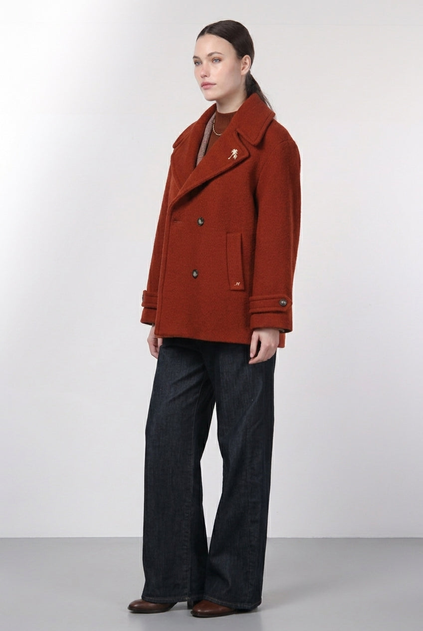 Leonie cappotto donna in lana bouclé
