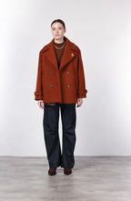 Leonie cappotto donna in lana bouclé