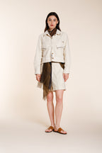 San Diego Damen Jacke Dame aus Flammgarn-Baumwolle mit Nieten