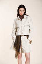 San Diego Damen Jacke Dame aus Flammgarn-Baumwolle mit Nieten