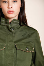 Eva Jacke Damen aus Twill Blumenstickerei