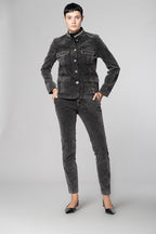 Karen giacca donna in velluto 1000 righe