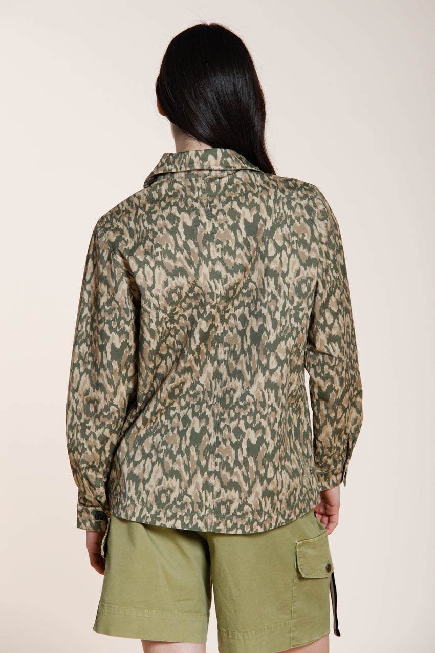 Santa Cruz Jacke Damen aus Gabardine Camouflage-Print